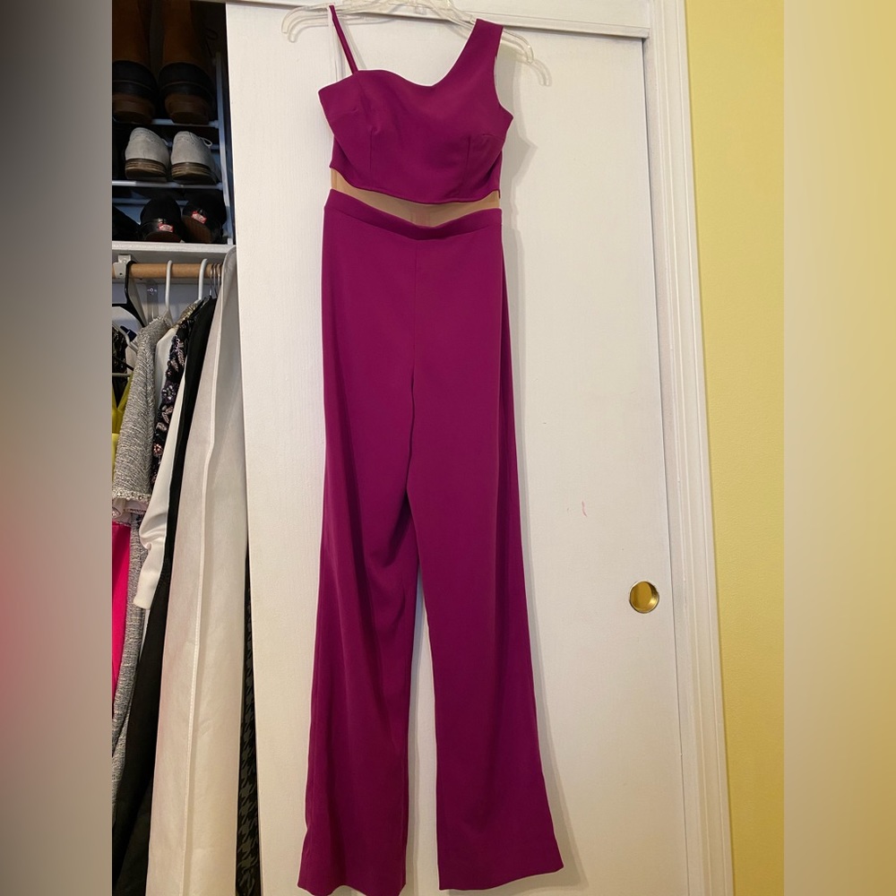 Custom purple jumpsuit by Dornink